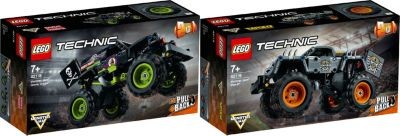 LEGO Technic 2er Set: 42118 Monster Jam  Grave Digger + 42119 Monster Jam Max-D Технический набор из 2 предметов: 42118 Monster Jam Grave Digger + 42119 Monster Jam Max-D