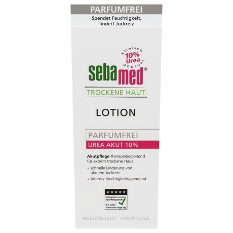 sebamed Trockene Haut Lotion Urea Akut 10 % parfumfrei Лосьон для сухой кожи с мочевиной острый 10% без запаха