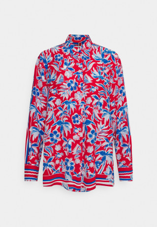 Tommy Hilfiger RELAXED FLEUR BLOUSE Button-down blouse island scarf red RELAXED FLEUR BLOUSE Блузка на пуговицах исландский шарф красный