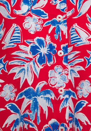 Tommy Hilfiger RELAXED FLEUR BLOUSE Button-down blouse island scarf red RELAXED FLEUR BLOUSE Блузка на пуговицах исландский шарф красный