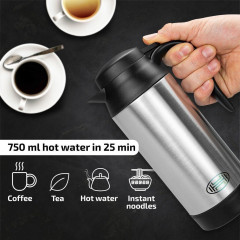 HEYNER HEYNER Reise-Wasserkocher Auto Wasserkocher Edelstahl Warmhaltefunktion 750ml 12V  HEYNER дорожный чайник автомобильный чайник из нержавеющей стали с функцией поддержания тепла 750 мл 12 В
