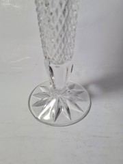 Винтажная Хрустальная ваза ромбовидной огранки, 25,5см, Германия, 1960-70гг.