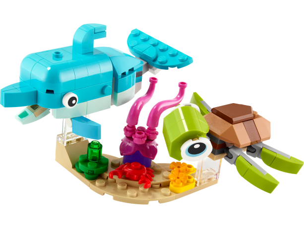 Lego Delfin und Schildkrote Дельфин и черепаха