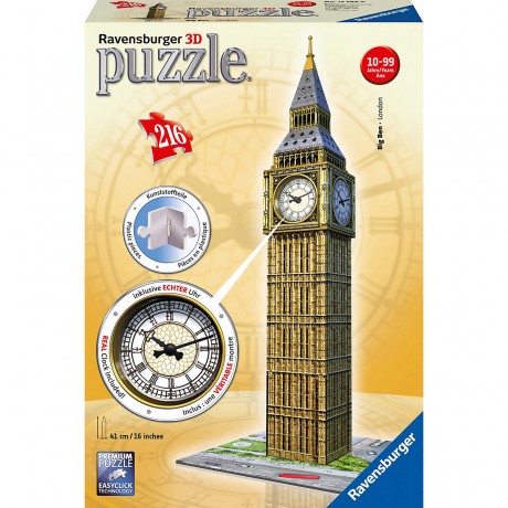 Ravensburger 3D-Puzzle mit Uhr 3D пазл с часами