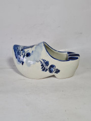 Фигурка винтажная Delft Blue Holland "Башмачок с мельницей", фарфор, 6 x 16 x 8 см, Нидерланды, 1960-1970гг.