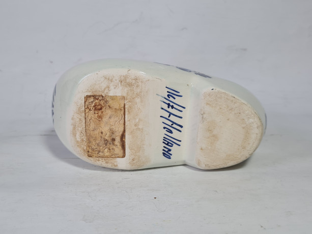 Фигурка винтажная Delft Blue Holland "Башмачок с мельницей", фарфор, 6 x 16 x 8 см, Нидерланды, 1960-1970гг.