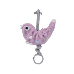 SindiBaba® Baby-Spieluhr Vogel BETTY gehakelt Детская музыкальная шкатулка птичка БЕТТИ связана крючком