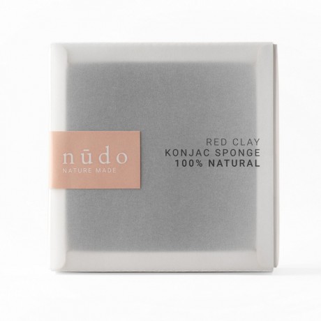 nudo Konjac Sponge Red Clay  Konjac Губка Красная глина