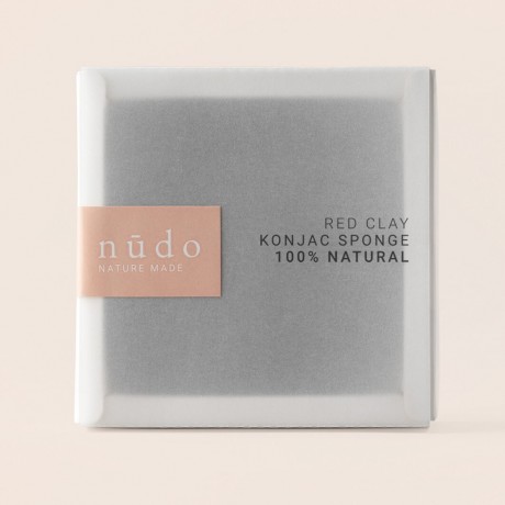 nudo Konjac Sponge Red Clay  Konjac Губка Красная глина