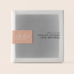 nudo Konjac Sponge Red Clay  Konjac Губка Красная глина