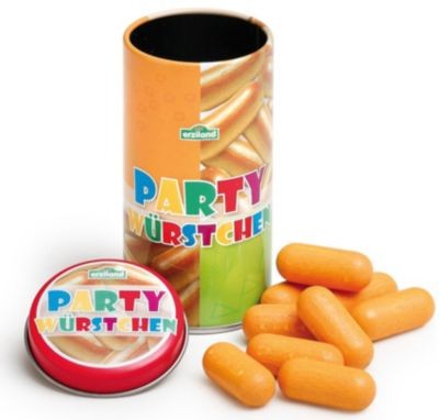 ERZI Spiellebensmittel Party Wurstchen in der Dose Сосиски для вечеринки с едой в жестяной банке