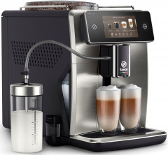 Saeco Saeco Kaffeevollautomat Xelsis Deluxe SM8785/00, fur 22 Kaffeespezialitaten, mit 8 Benutzerprofilen und 5" Touchscreen  Полностью автоматическая кофемашина Saeco Xelsis Deluxe SM8785/00, для 22 сортов кофе, с 8 профилями пользователя и сенсорным экр