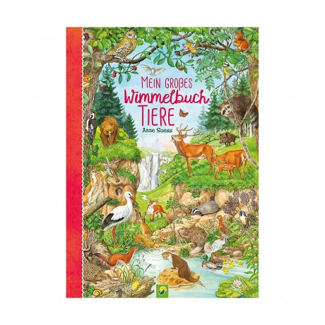 Schwager  Steinlein Verlag Mein grosses Wimmelbuch Tiere Моя большая книга по поиску предметов животные