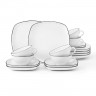 Seltmann Weiden Seltmann Weiden Lido Black Line Tee-Set eckig klein 18-tlg. Seltmann Weiden Lido Black Line Набор для чая квадратный маленький, 18 предм.
