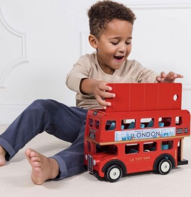 Le Toy Van London Bus aus Holz Лондонский деревянный автобус