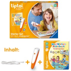 Ravensburger tiptoi Starter-Set: Stift und Worter-Bilderbuch Kindergarten Стартовый набор tiptoi: ручка и книжка с картинками для детского сада