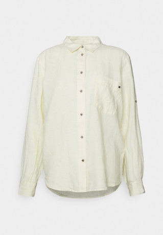 Tommy Hilfiger RELAXED LONG  Button-down blouse lemon RELAXED LONG Блузка на пуговицах лимон