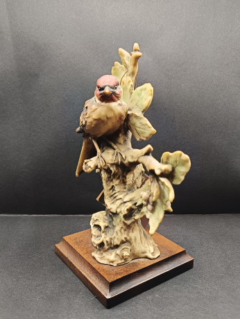 Статуэтка винтажная Florence Italy "Птица на ветке", керамика, 24 х 14 см, Италия, 1970-80гг.