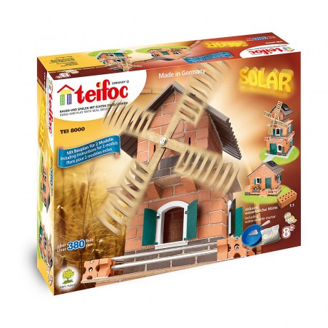 teifoc teifoc Steinbaukasten Solar-Haus-Windmuhle 380 Teile Каменный конструктор teifoc солнечный дом ветряная мельница 380 деталей