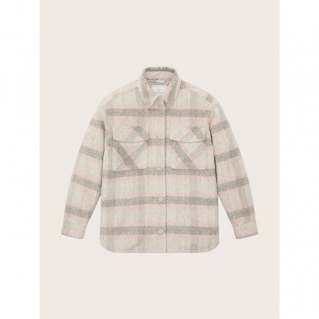 TOM TAILOR Jacken Hemdjacke mit Karomuster Jeansjacken Куртки Жакет-рубашка в клетку джинсовые куртки