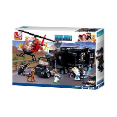 Sluban Klemmbausteine SWAT Einsatzfahrzeug (535 Teile) Аварийная машина спецназа (535 деталей)