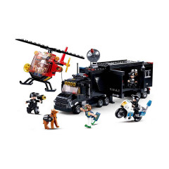 Sluban Klemmbausteine SWAT Einsatzfahrzeug (535 Teile) Аварийная машина спецназа (535 деталей)