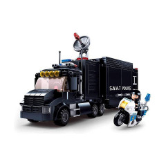 Sluban Klemmbausteine SWAT Einsatzfahrzeug (535 Teile) Аварийная машина спецназа (535 деталей)