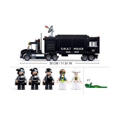 Sluban Klemmbausteine SWAT Einsatzfahrzeug (535 Teile) Аварийная машина спецназа (535 деталей)