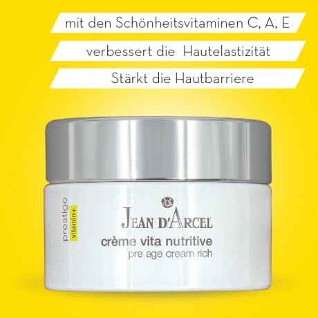 JEAN D'ARCEL creme vita nutritive PRESTIGE 24h Gesichtscreme reichhaltiger Cocktail aus Pre-und Anti-Aging Wirkstoffen  creme vita nutritive PRESTIGE 24-часовой крем для лица богатый коктейль пре- и антивозрастных ингредиентов