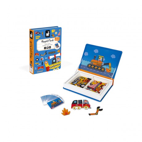 Janod Magnetbuch Fahrzeuge Транспортные средства с магнитной книгой