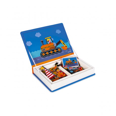 Janod Magnetbuch Fahrzeuge Транспортные средства с магнитной книгой