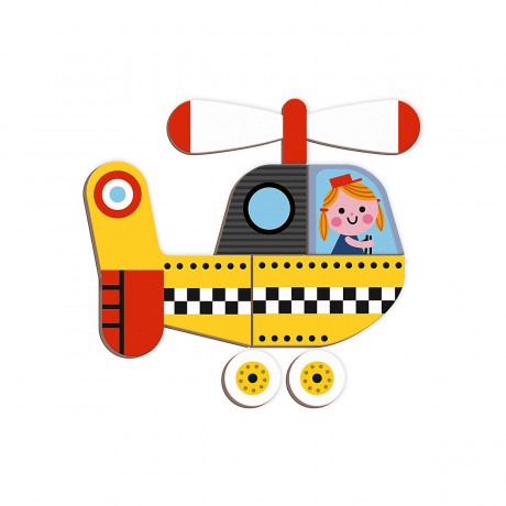 Janod Magnetbuch Fahrzeuge Транспортные средства с магнитной книгой