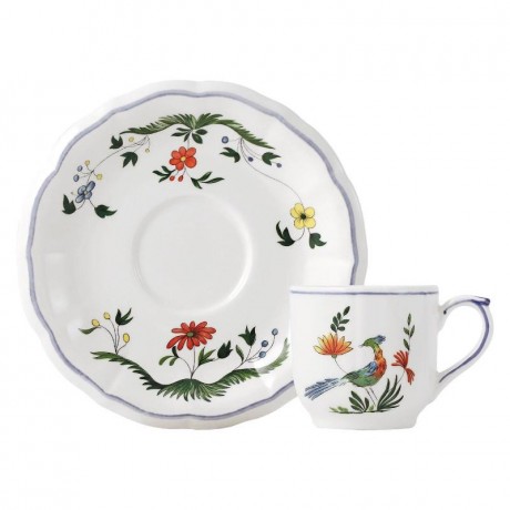 Gien Fayencerie Gien 'Oiseaux Paradis' Mokka-/Espresso-Obertasse 8,5 cl Gien "Oiseaux Paradis" Чашка для мокко/эспрессо, 8,5 cl