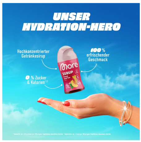 MORE Zerup SET of 5st x 65ml, Набор 5 шт 65 мл сиропы-концентрат для воды и напитков, без сахара, 0 ккал, без сифона