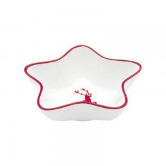 Gmundner Keramik Gmundner Keramik Rubinroter Hirsch Sternschale Stella d: 14 cm / h: 3,9 cm Gmundner Ceramics Ruby Red Deer Star Bowl Stella d: 14 см / высота: 3,9 см