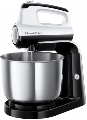 RUSSELL HOBBS RUSSELL HOBBS Handmixer Handmixer Horizon + Edelstahl-Ruhrschussel 2 Ruhrbesen+2 Knethaken, 350 W, Turbofunktion, Ruhrarm abnehmbar  Ручной миксер RUSSELL HOBBS Ручной миксер Horizon + чаша из нержавеющей стали 2 венчика + 2 насадки для тест