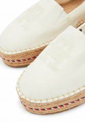 Tommy Hilfiger SIGNATURE MONOGRAM  Espadrilles ecru ПОДПИСЬ МОНОГРАММА Эспадрильи экрю