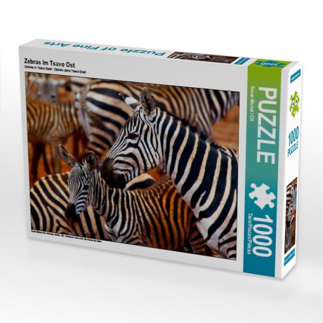 CALVENDO Puzzle CALVENDO Puzzle Zebras im Tsavo Ost Пазл CALVENDO Puzzle Zebras in Tsavo East