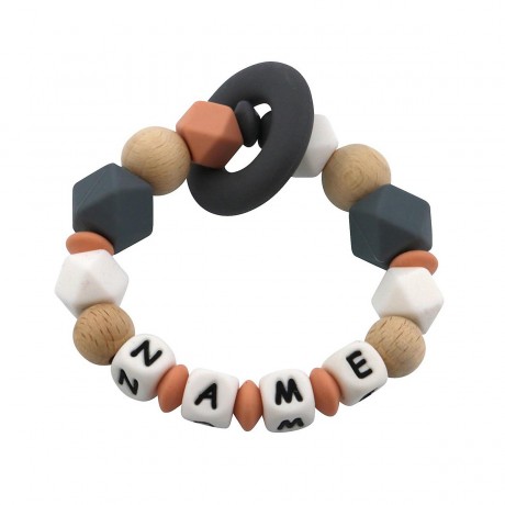 elefantasie Greifling Hexagon personalisiert mit Namen Игрушка-клатч шестигранник персонализированный с именем