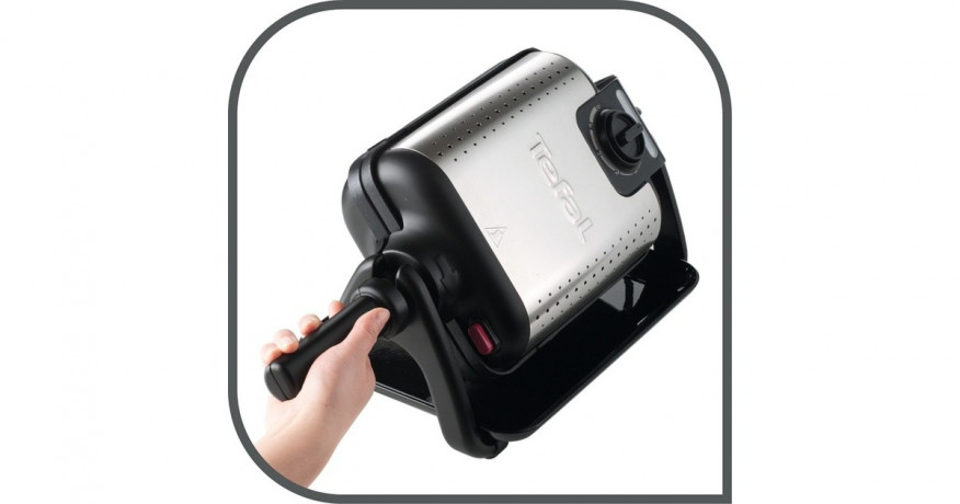 Tefal Tefal King Size Waffeleisen WM756D schwarz/silber, 1.200 Watt  schwarz/silber Вафельница Tefal King Size WM756D черная/серебристая, 1200 Вт