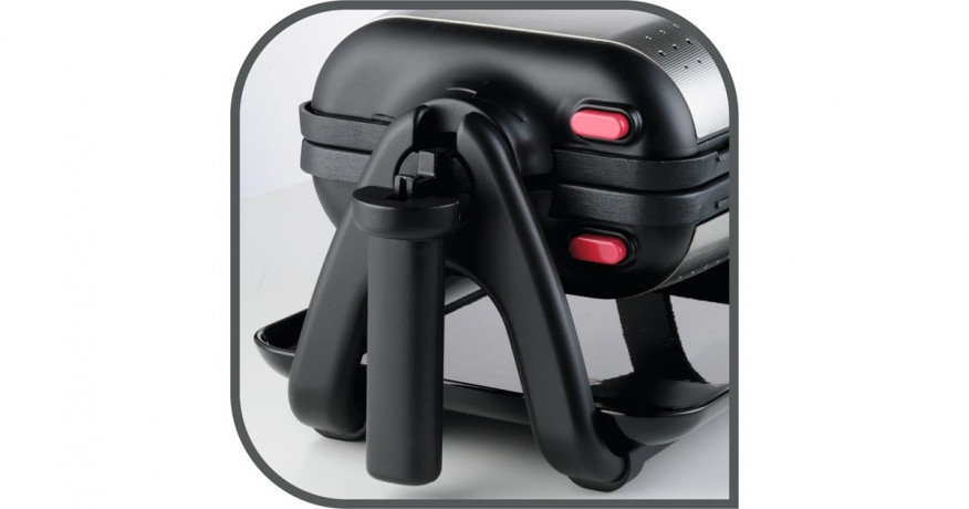 Tefal Tefal King Size Waffeleisen WM756D schwarz/silber, 1.200 Watt  schwarz/silber Вафельница Tefal King Size WM756D черная/серебристая, 1200 Вт