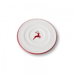 Gmundner Keramik Gmundner Keramik Rubinroter Hirsch Cappuccino-Untertasse Gourmet d: 14 cm Блюдце Gmundner Ceramics Ruby Red Deer Cappuccino Gourmet d: 14 см