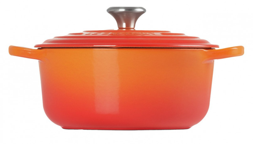 Le Creuset LE CREUSET Br\u00e4ter rund 28cm Ofenrot SIGNATURE orange LE CREUSET жаровня круглая 28см для духовки красная SIGNATURE