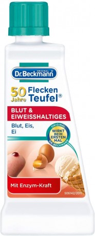 Dr. Beckmann Fleckenteufel Blut & Eiweibhaltiges, Доктор Бекманн Пятновыводитель кровь и белковые пятна, 50 мл