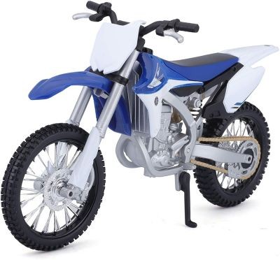 Maisto Modellmotorrad Yamaha YZ450F (weiss-blau Модель мотоцикла Yamaha YZ450F (бело-голубой