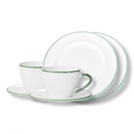 Gmundner Keramik Gmundner Keramik Gruner Rand Breakfast for two Gourmet Gmundner Ceramics Gr?ner Rand Завтрак для двоих Гурман