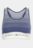 Tommy Hilfiger UNLINED BRALETTE Bustier seamless stripe twilight indigo БРАЛЕТ БЕЗ ПОДКЛАДКИ Бюстье бесшовные полосы сумерки индиго