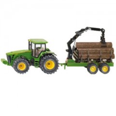 SIKU SIKU 1954 Traktor mit Forstanhanger Трактор SIKU 1954 с лесным прицепом