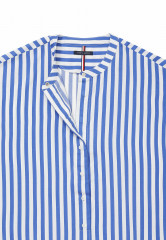 Tommy Hilfiger ADAPTIVE STRIPE SHORT SLEEVE Button-down blouse verona blue multi ADAPTIVE STRIPE SHORT SLEEVE Блузка на пуговицах верона синий мульти