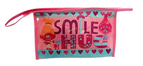 TRANSFORMERS Trolls - Geschenk-Box-Set - Reise-Set - Badeset Format Badewanne Grosse Komplette Toilettentasche Rosa, 5 Stuck